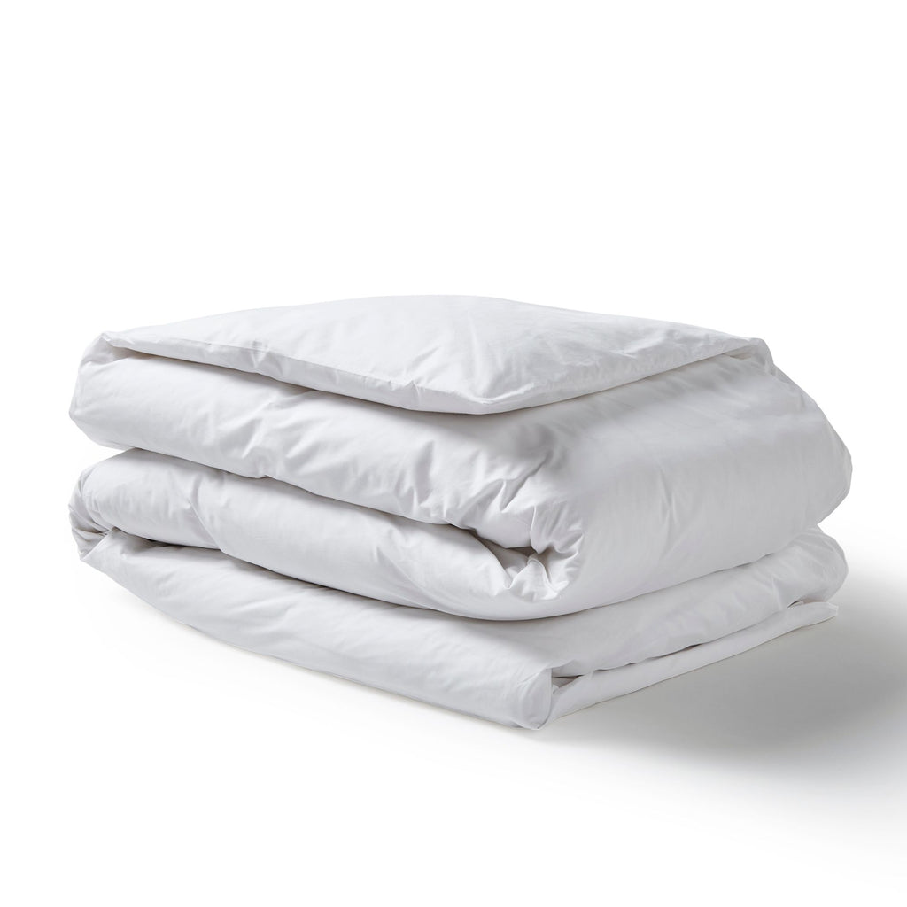 Fine bedding company smooth cotton 400 thread count duvet cover in white