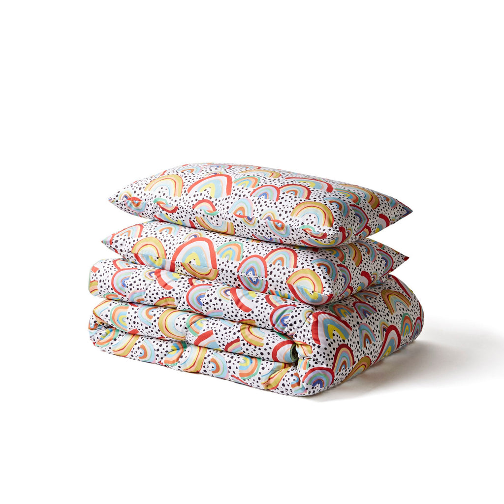 Night Lark x Eleanor Bowmer Rainbow Coverless Duvet Set Double