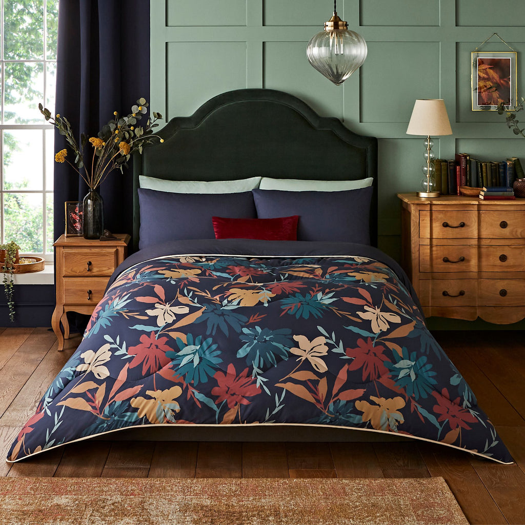 Night Lark® Autumn Floral Coverless Duvet Set lifestyle wideshot