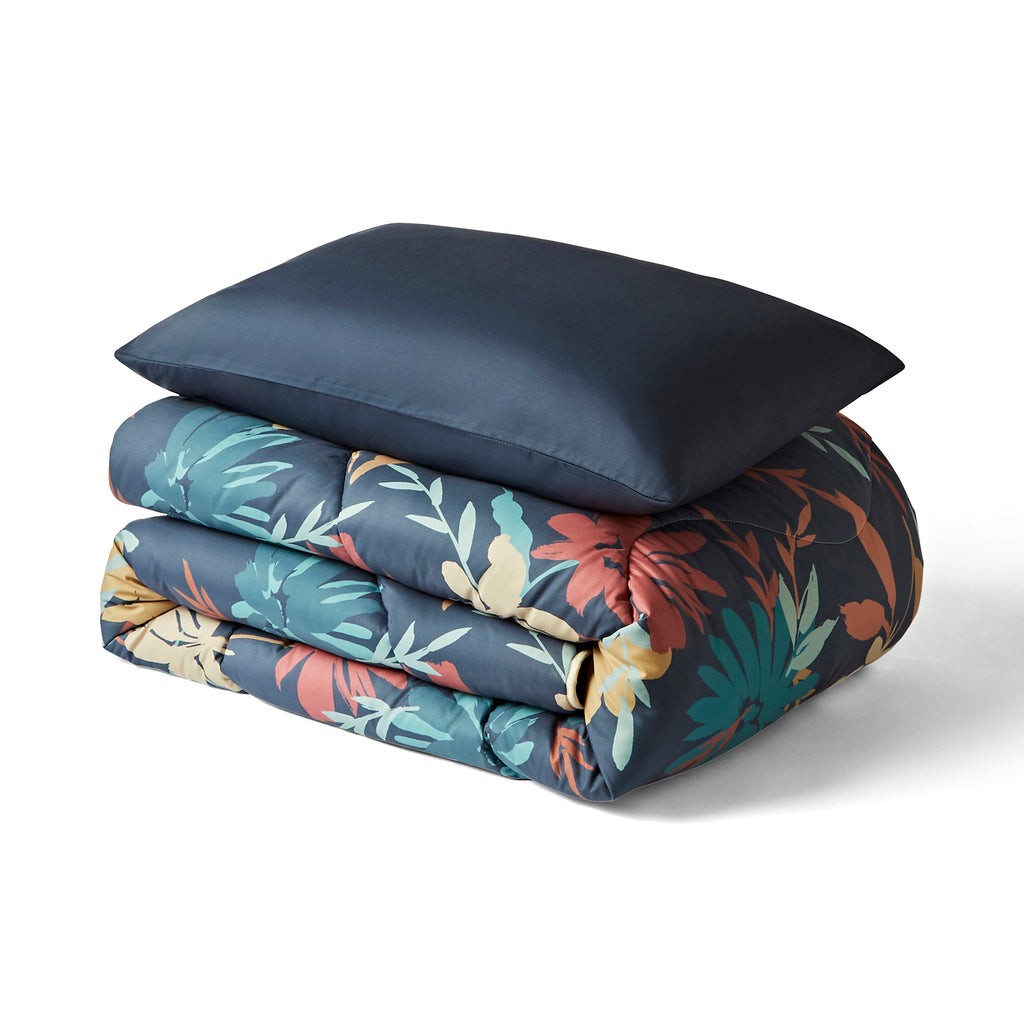 Night Lark® Autumn Floral Coverless Duvet Set folded up