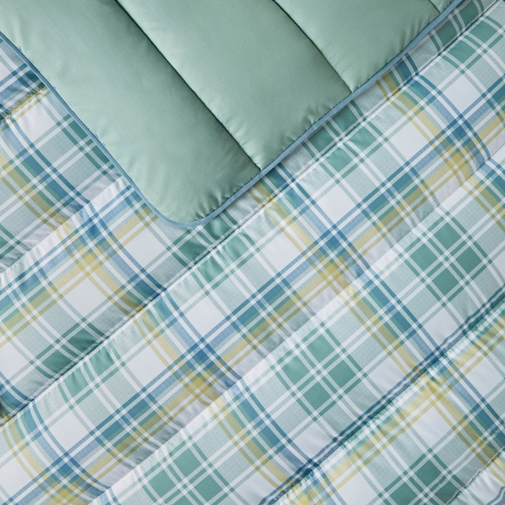 Night Lark Country Check Coverless Duvet Set Detail