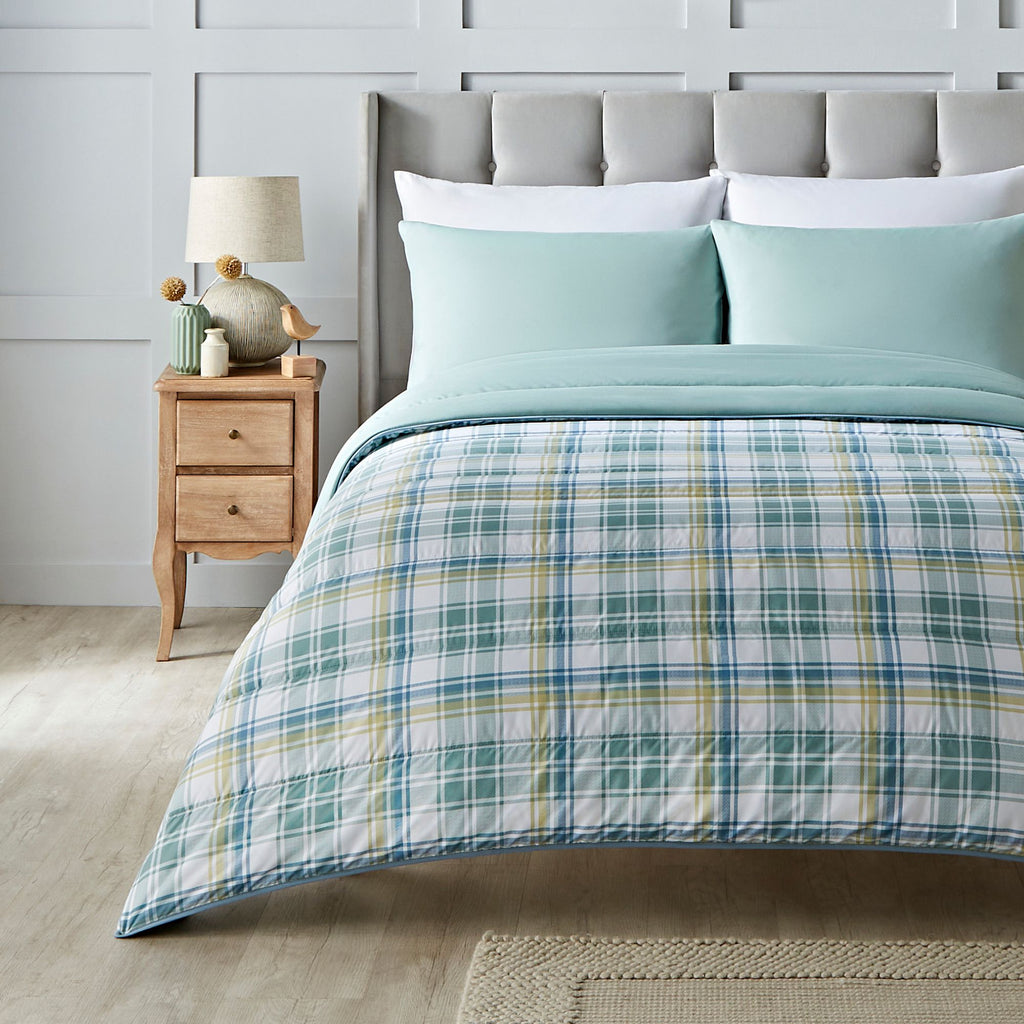 Night Lark Country Check Coverless Duvet Set Lifestyle