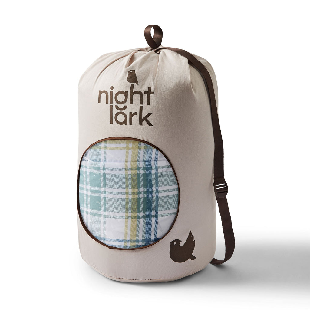 Night Lark Country Check Coverless Duvet Set Duffle Bag