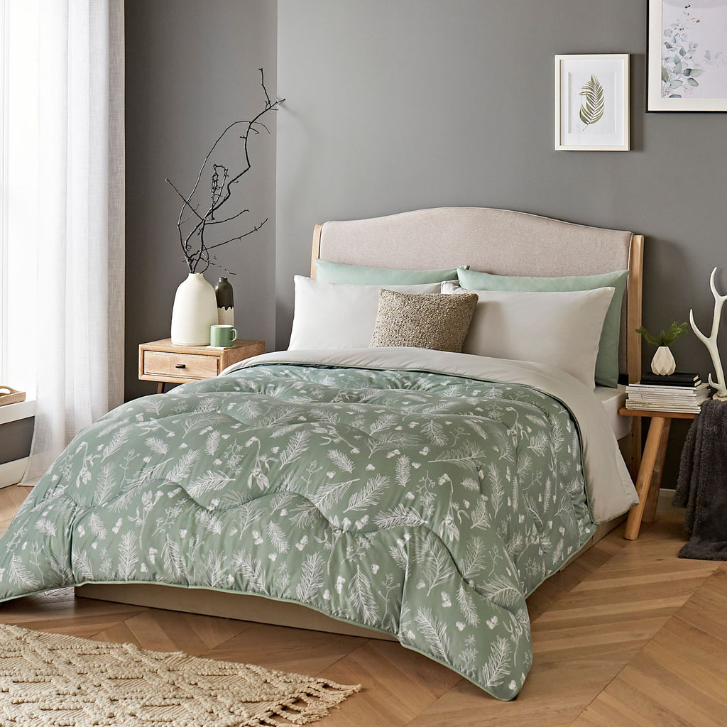 Night Lark® Forest Sprigs Coverless Duvet Set Life style wide shot