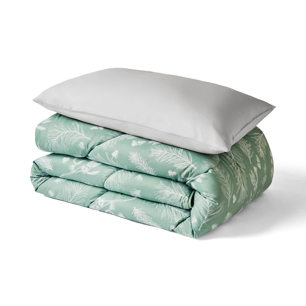 Night Lark® Forest Sprigs Coverless Duvet Set folded up