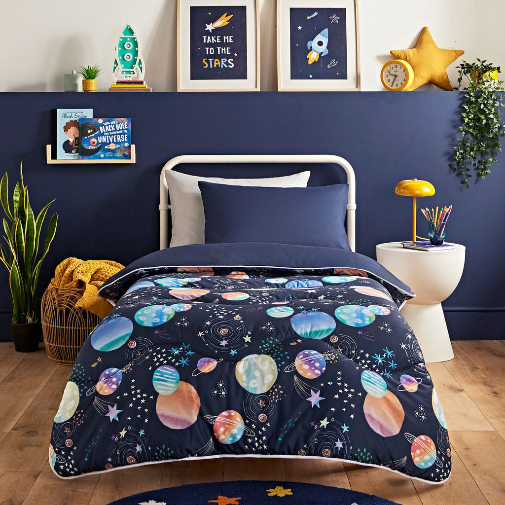 Night Lark Junior Space Adventure Children's Coverless Duvet Set Lifestyle